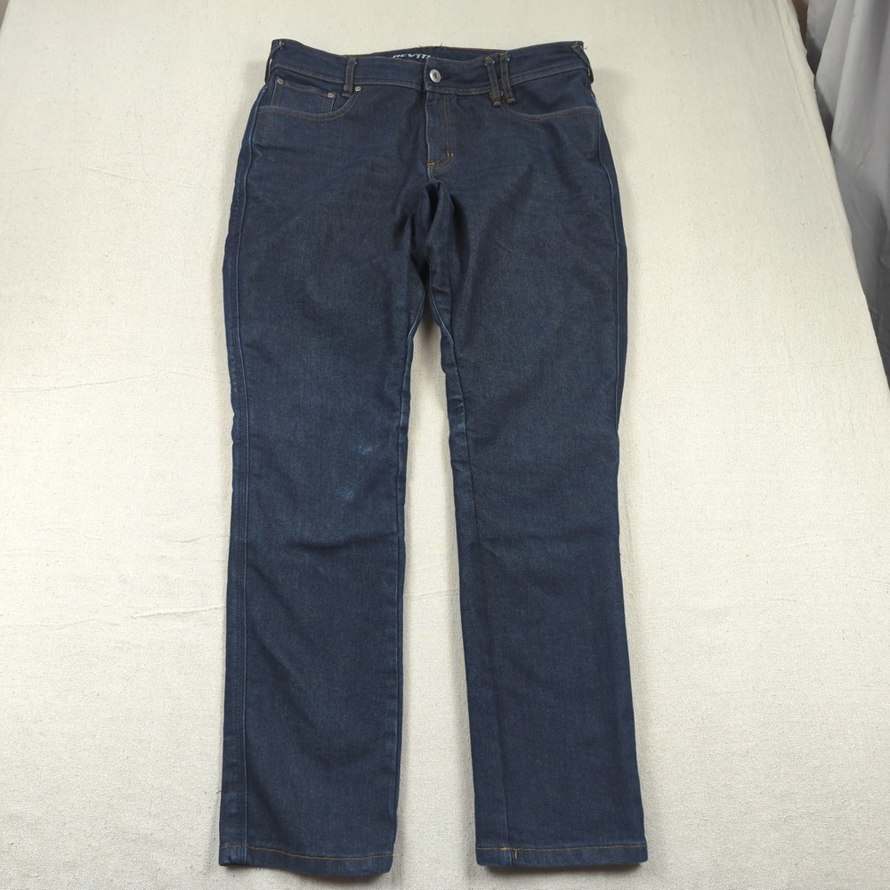 Revit Jeans Mens 38x33 Blue Codura  Denim Motorcycle Protective Tailored Leg